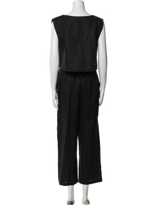 Posse Linen Ruffle Embellishment Pant Set