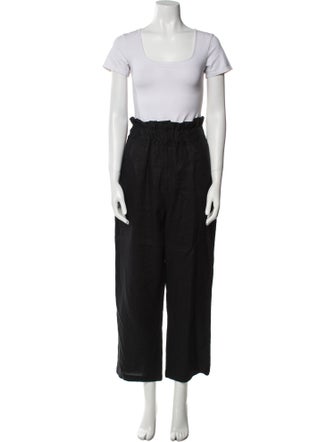Posse Linen Ruffle Embellishment Pant Set