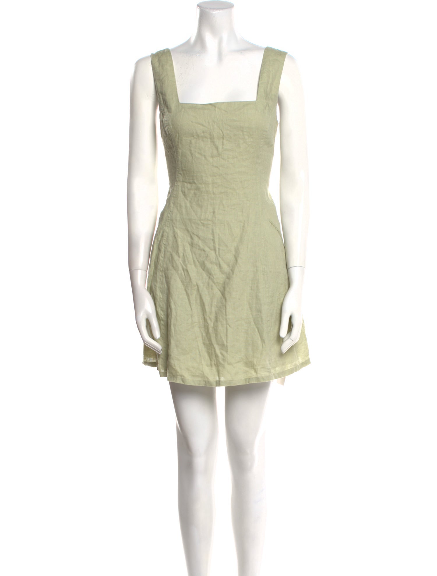 Posse Linen Mini Dress - Green Dresses, Clothing - WPOSS23891 | The RealReal