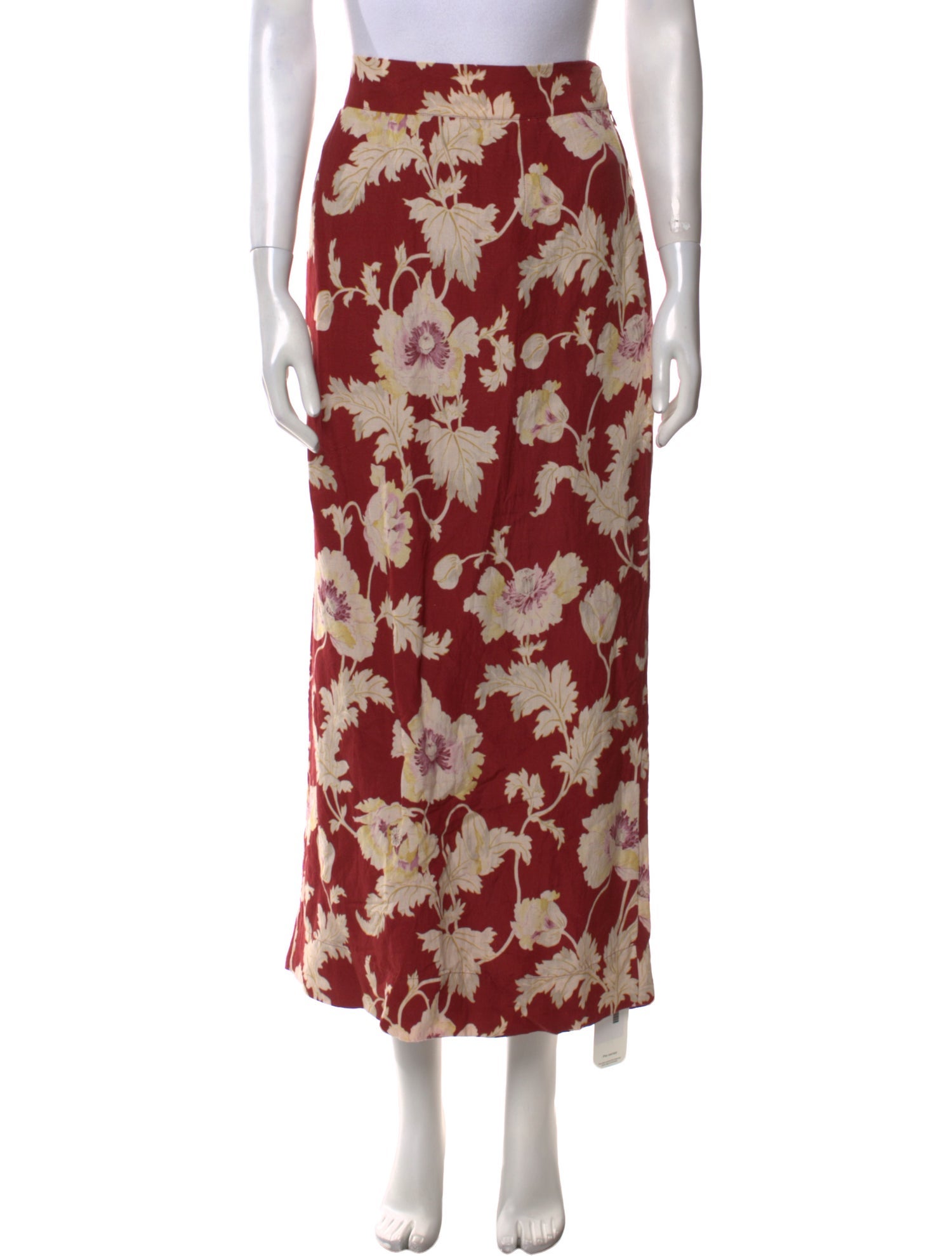 Posse Floral Print Midi Length Skirt