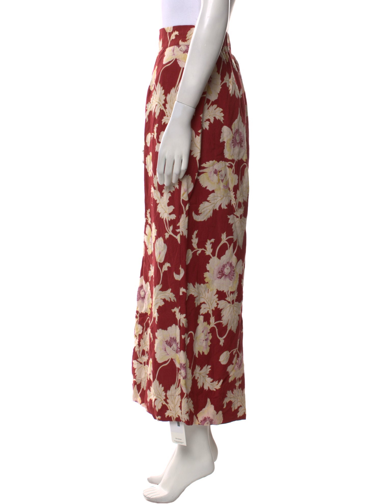 Posse Floral Print Midi Length Skirt