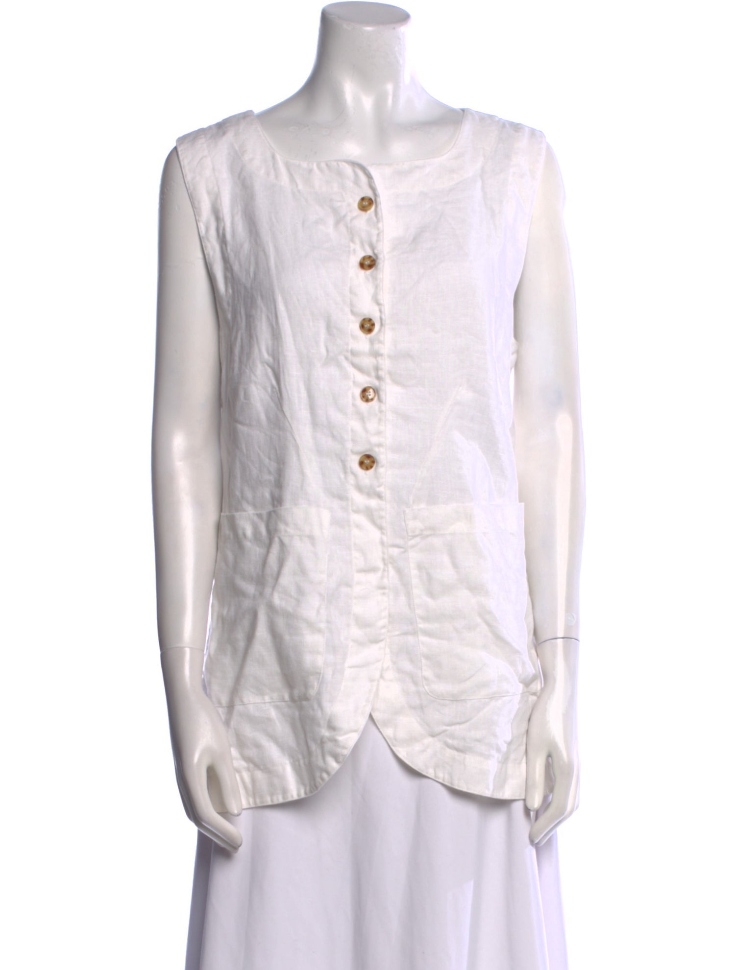 Posse Linen Scoop Neck Top