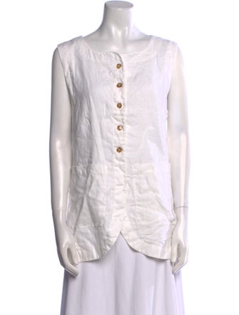 Posse Linen Scoop Neck Top