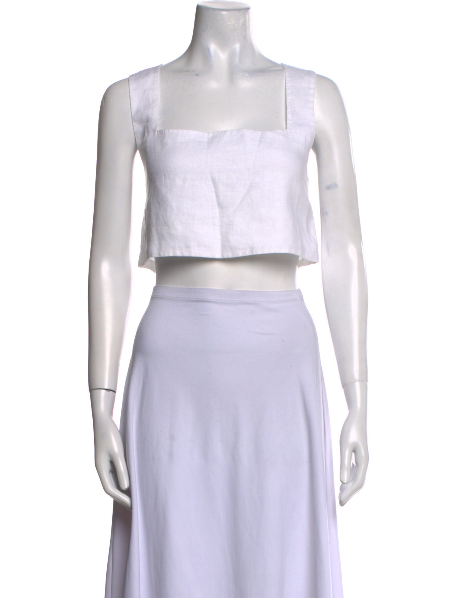 Posse Linen Square Neckline Crop Top w/ Tags