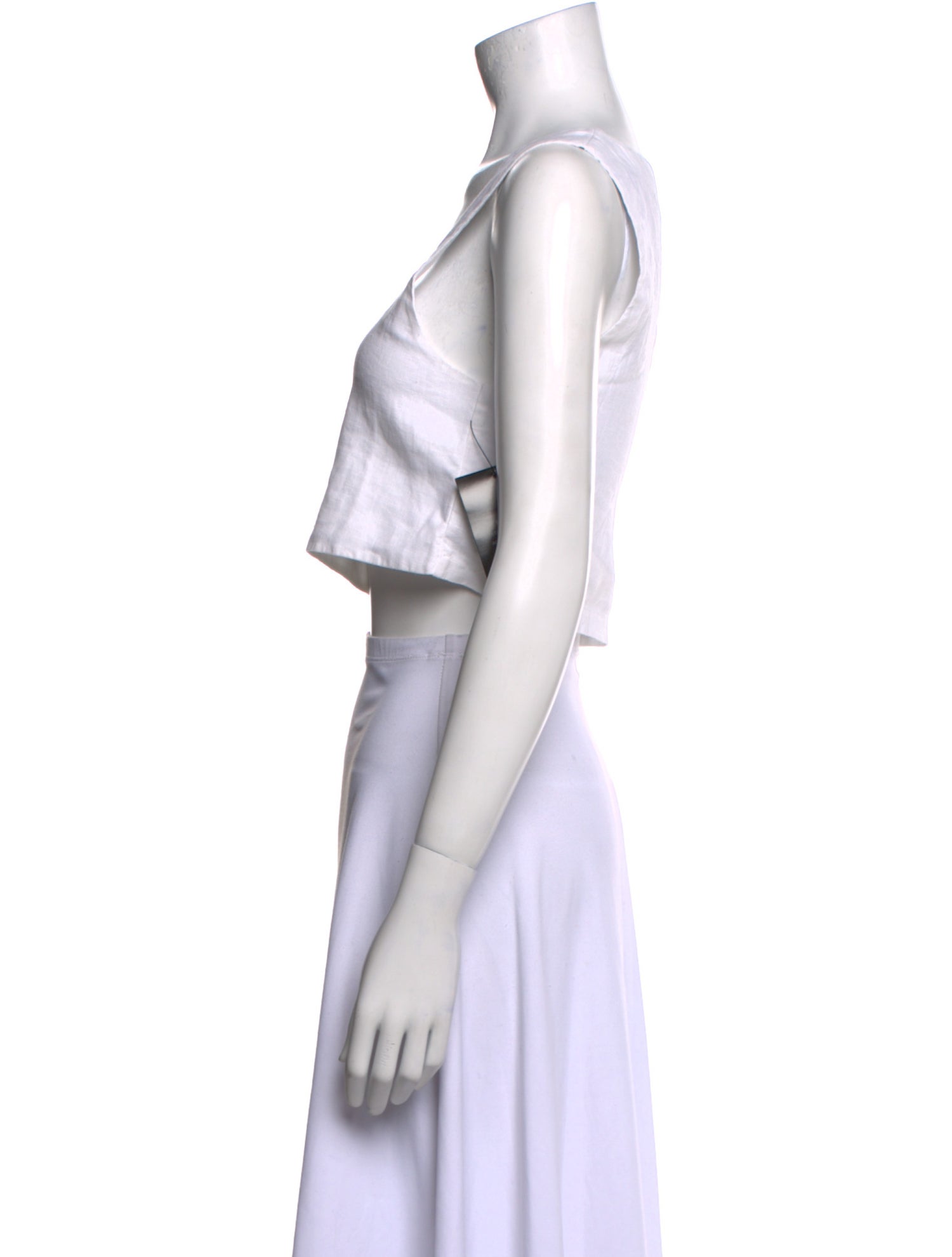 Posse Linen Square Neckline Crop Top w/ Tags