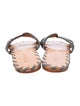 Posse Straw Animal Print Slides