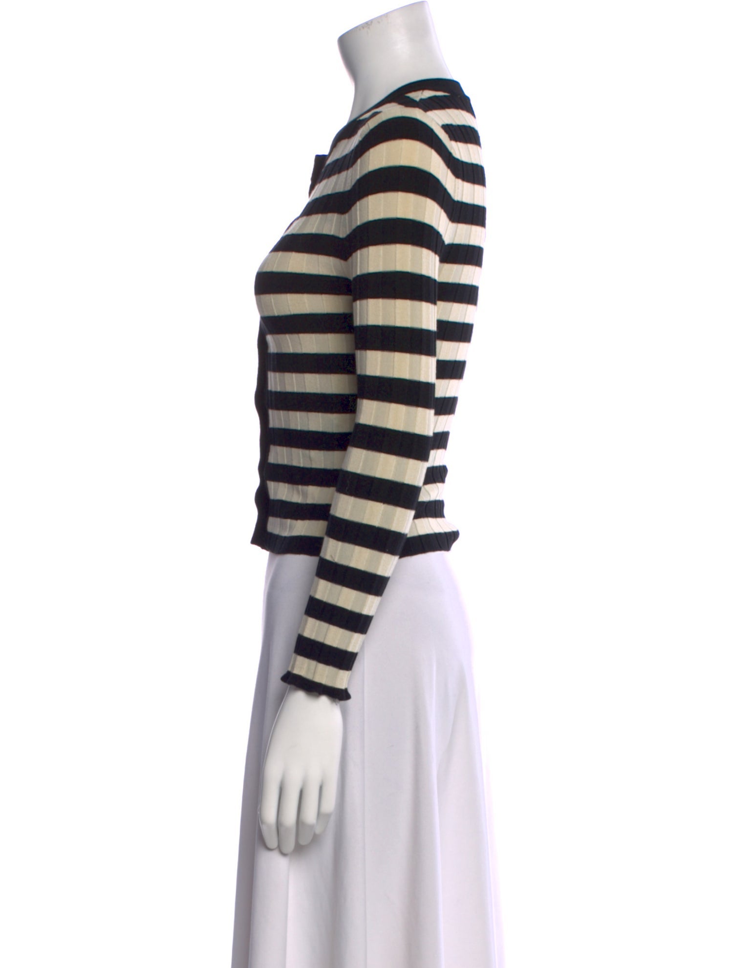 Posse Striped Crew Neck Crop Top