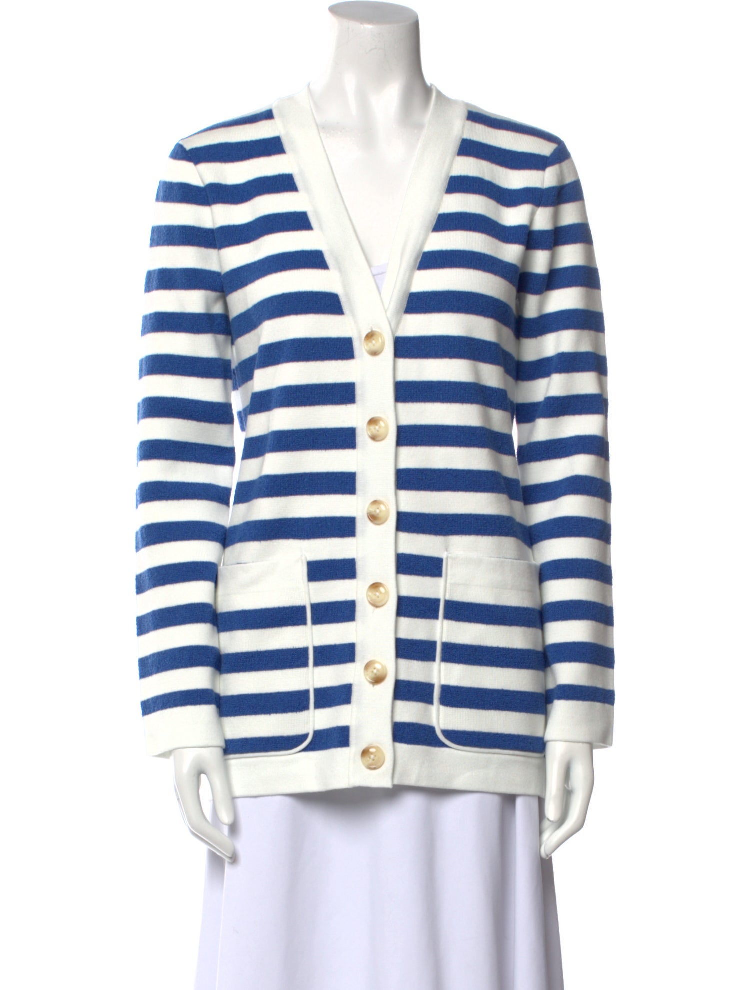 Posse Striped V-Neck Sweater w/ Tags