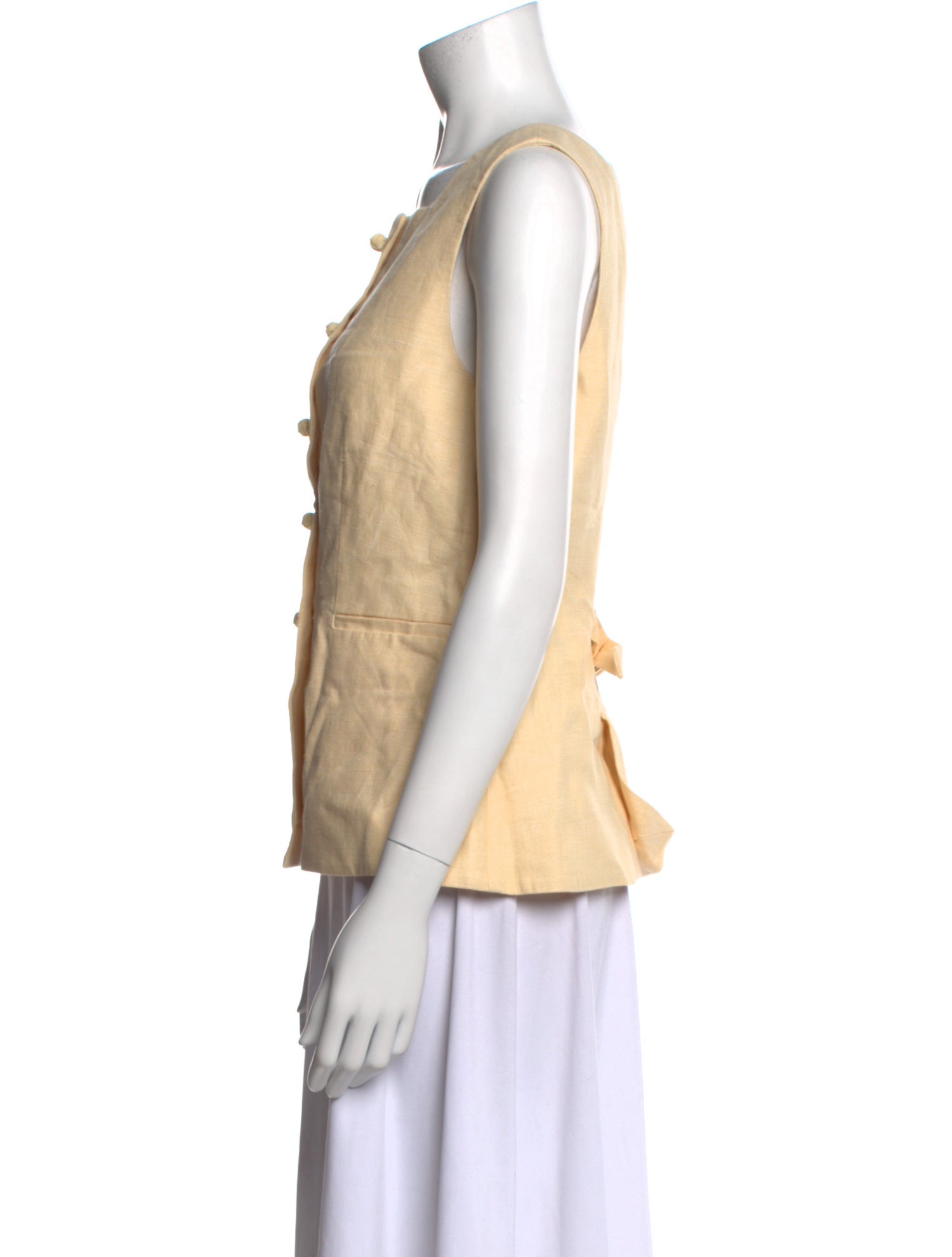 Posse Linen Square Neckline Top