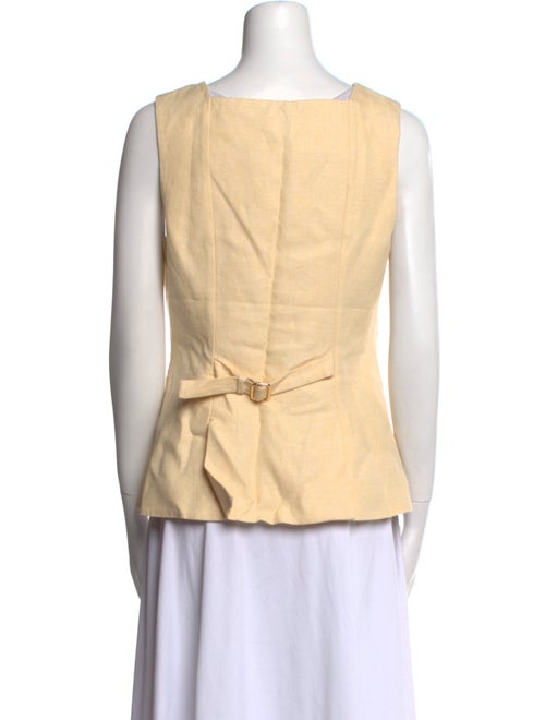 Posse Linen Square Neckline Top