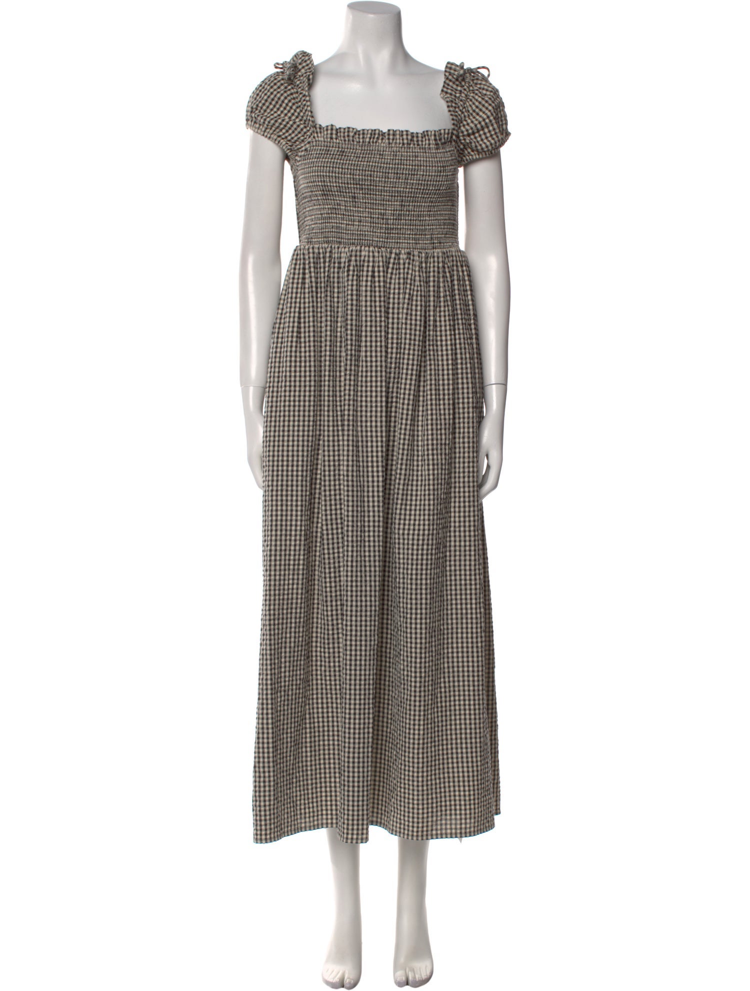 Posse Plaid Print Long Dress