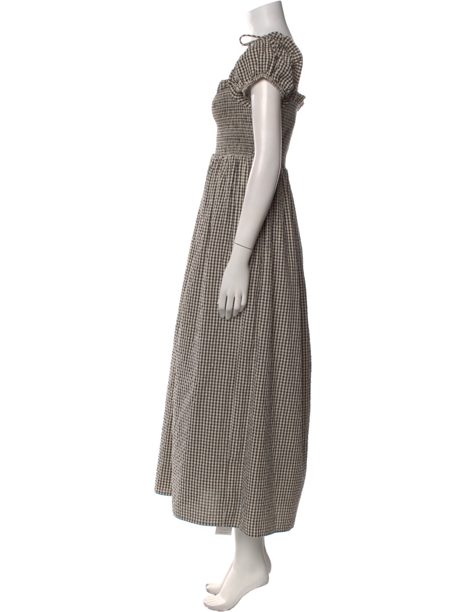 Posse Plaid Print Long Dress