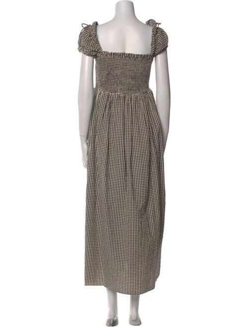 Posse Plaid Print Long Dress