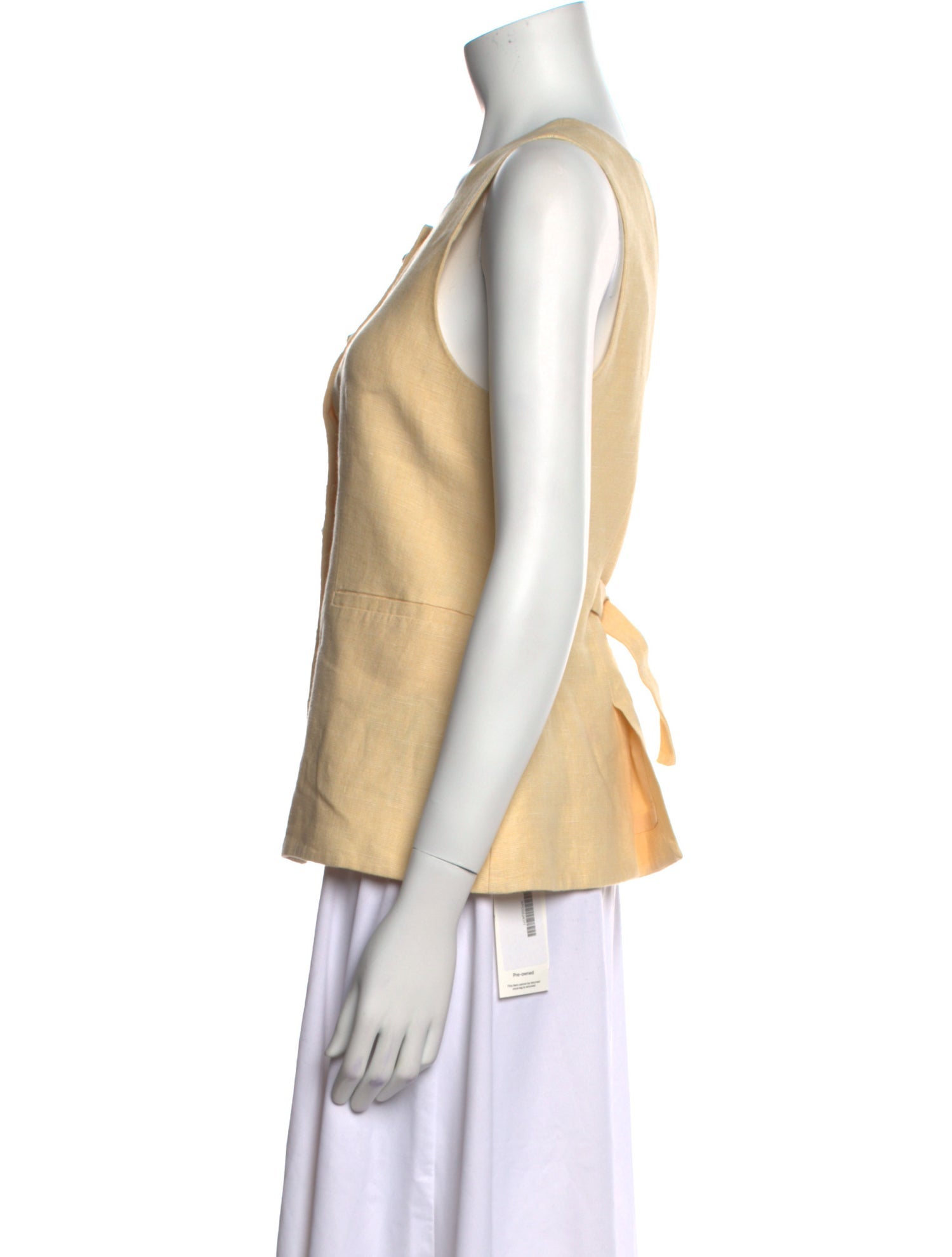 Posse Linen Square Neckline Top