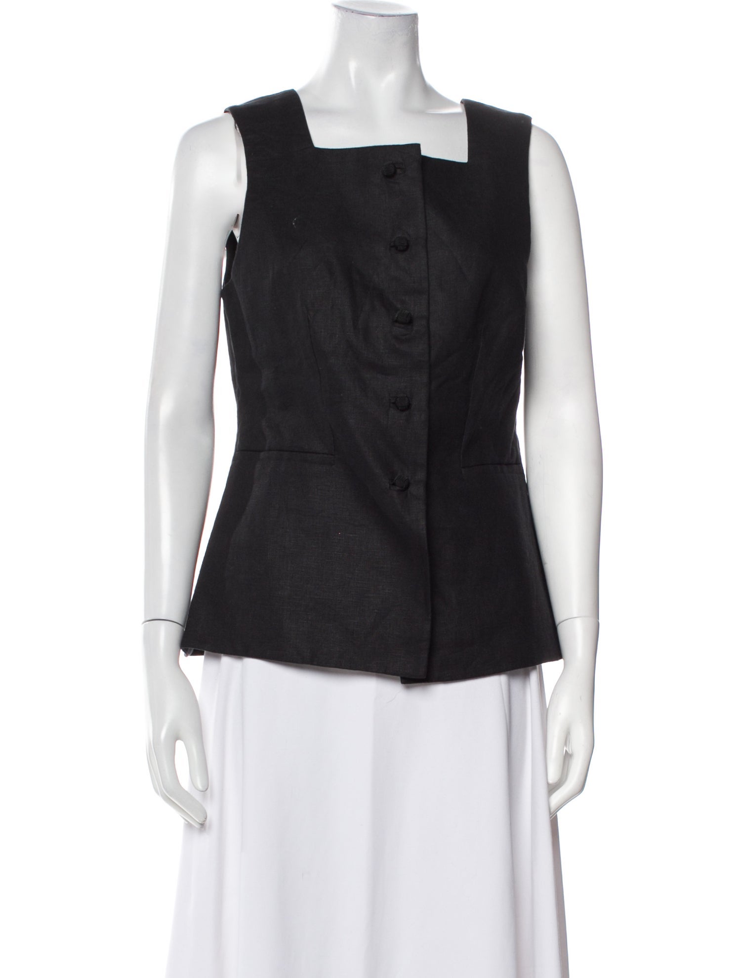 Posse Linen Square Neckline Top