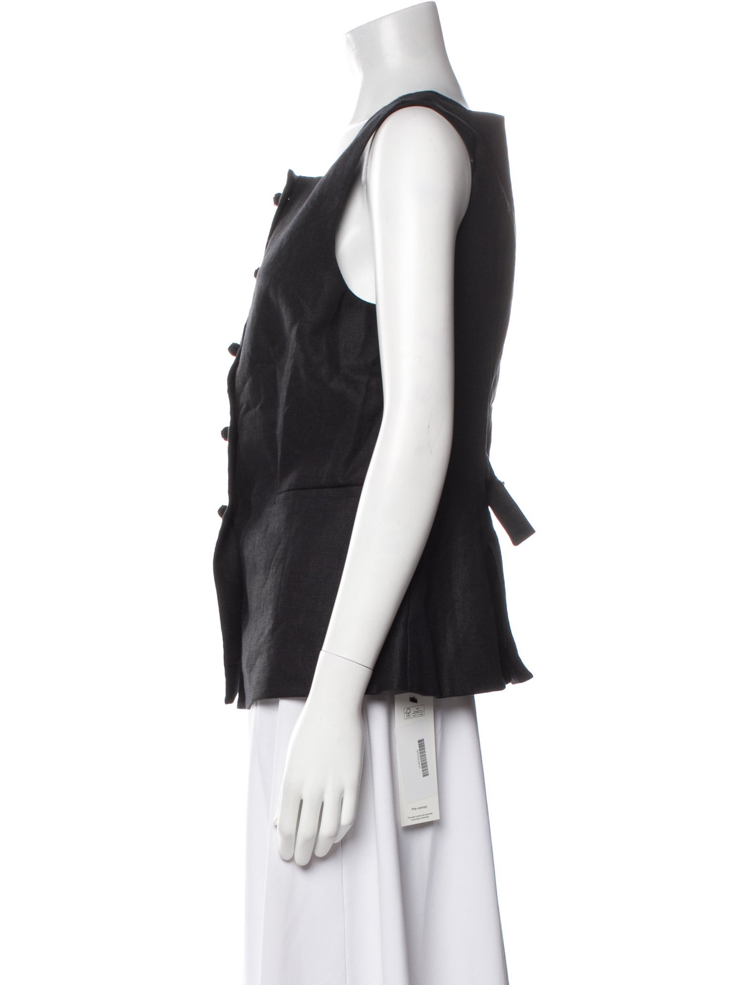 Posse Linen Square Neckline Top