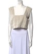 Posse Linen Square Neckline Crop Top