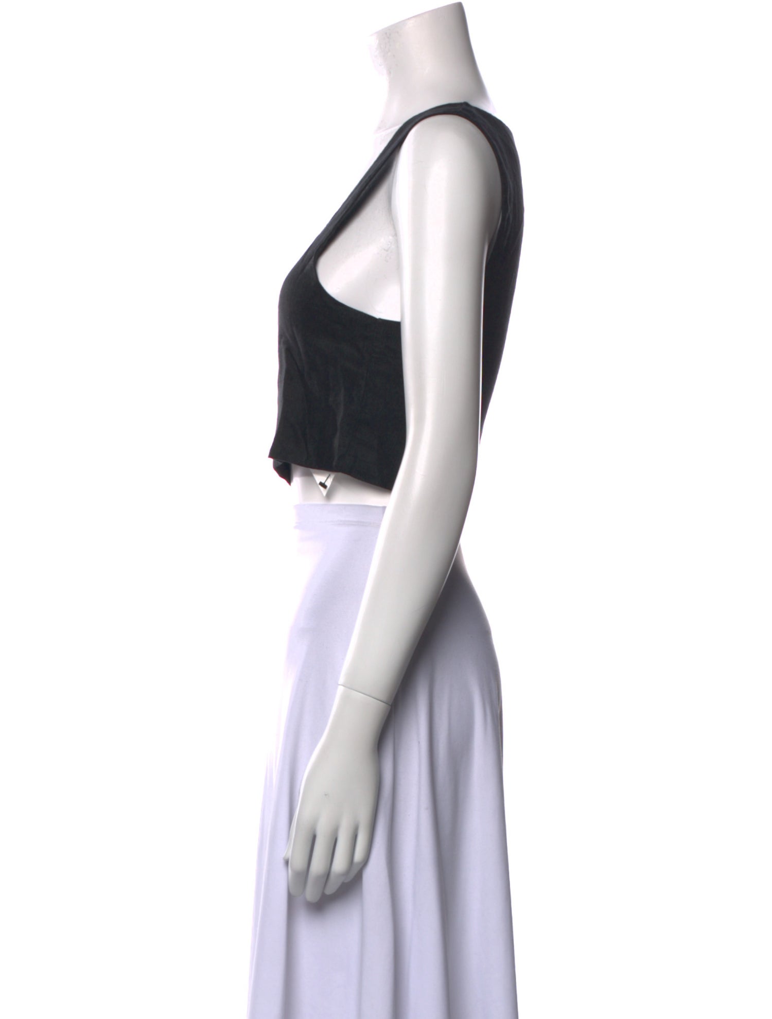 Posse Linen Square Neckline Crop Top