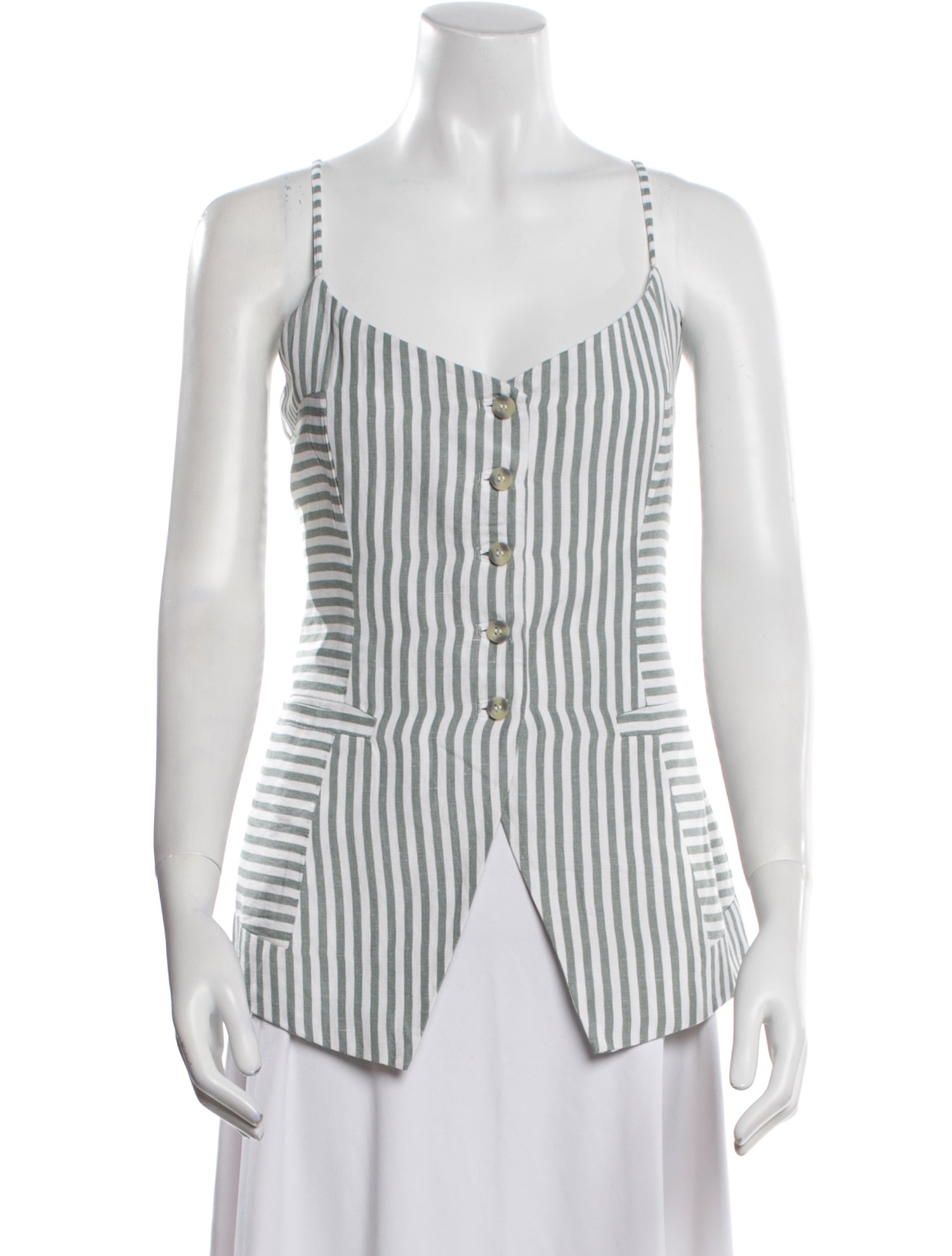 Posse Striped V-Neck Top w/ Tags