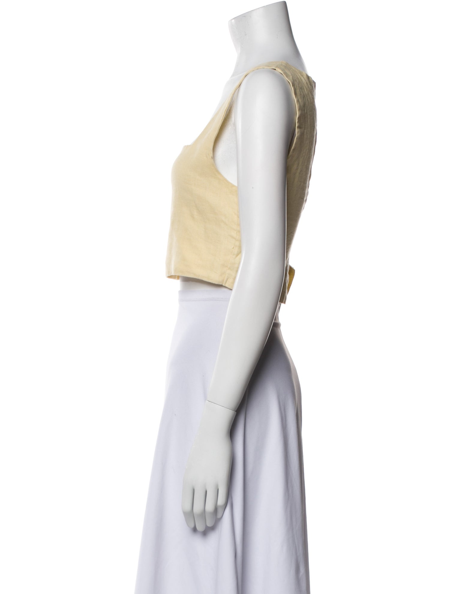 Posse Square Neckline Sleeveless Crop Top