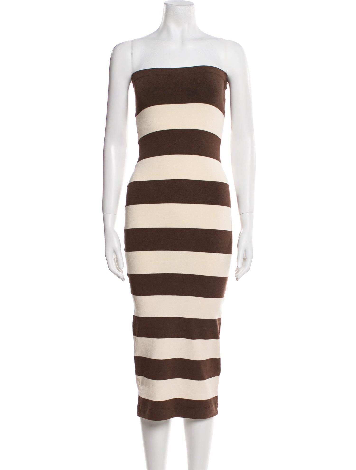 Posse Striped Knee-Length Dress
