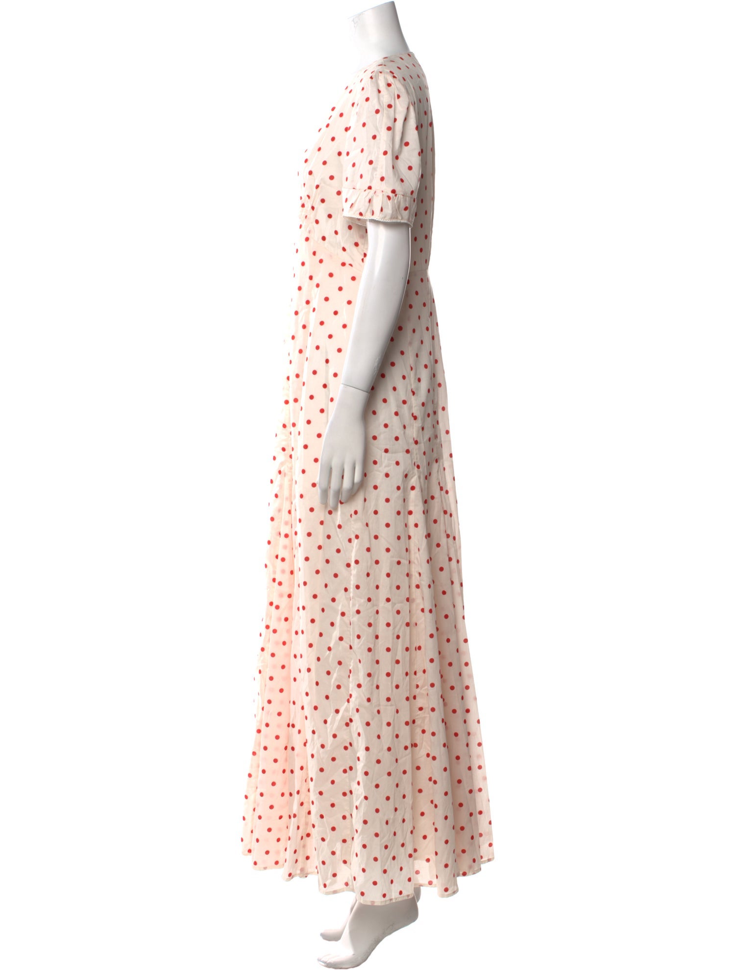Posse Polka Dot Print Long Dress w/ Tags