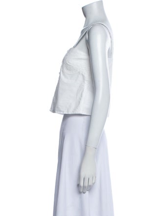 Posse Square Neckline Sleeveless Crop Top