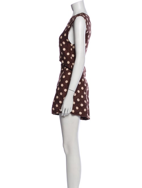 Posse Linen Polka Dot Print Short Set