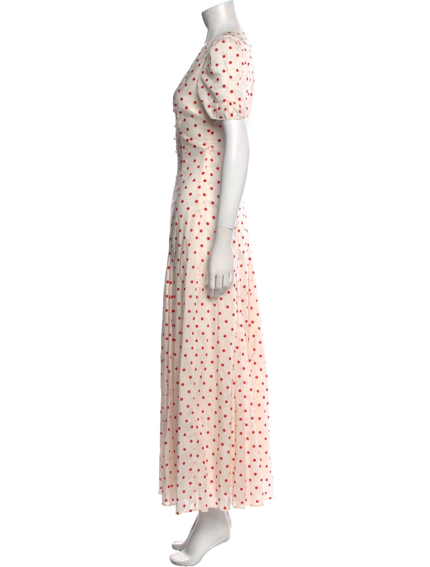 Posse Polka Dot Print Long Dress w/ Tags