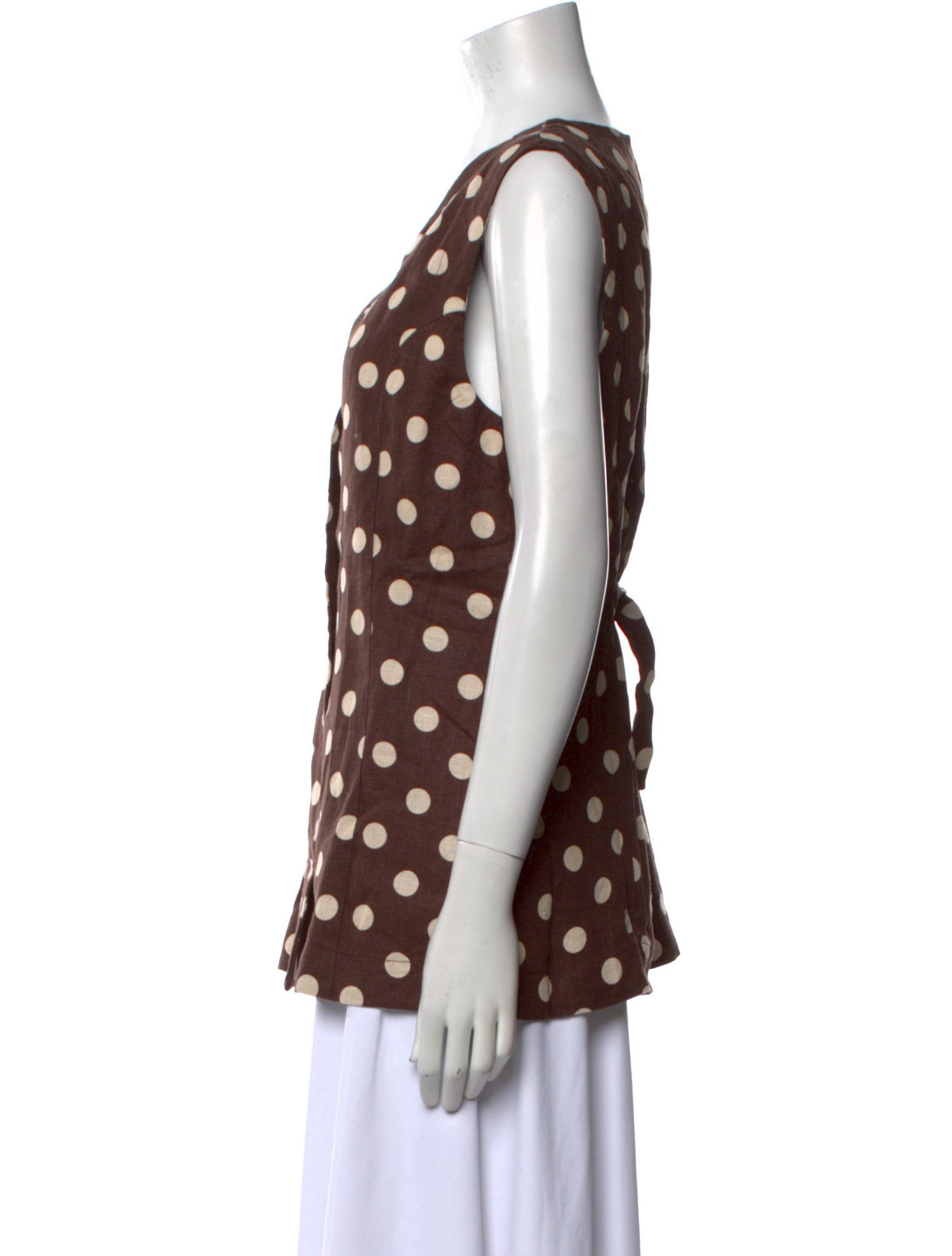 Posse Linen Polka Dot Print Tunic w/ Tags