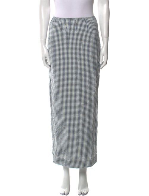 Posse Plaid Print Midi Length Skirt