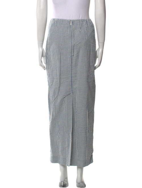 Posse Plaid Print Midi Length Skirt