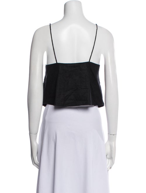 Posse Linen Square Neckline Crop Top