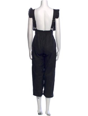 Posse Linen Square Neckline Jumpsuit