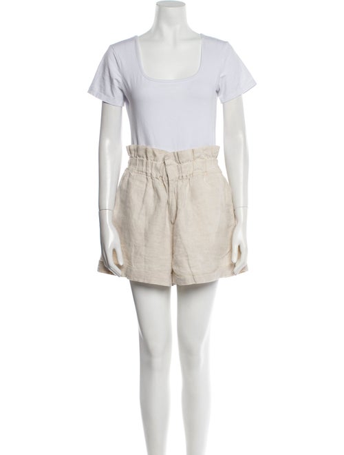 Posse Linen Ruffle Embellishment Short Set