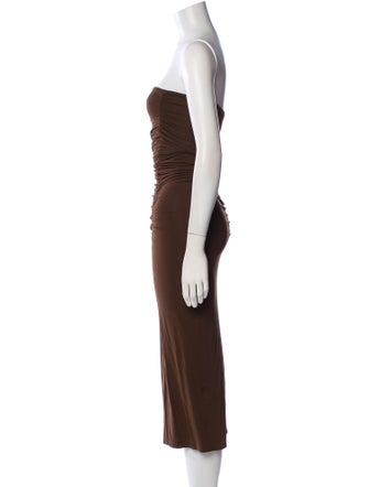 Posse Strapless Midi Length Dress