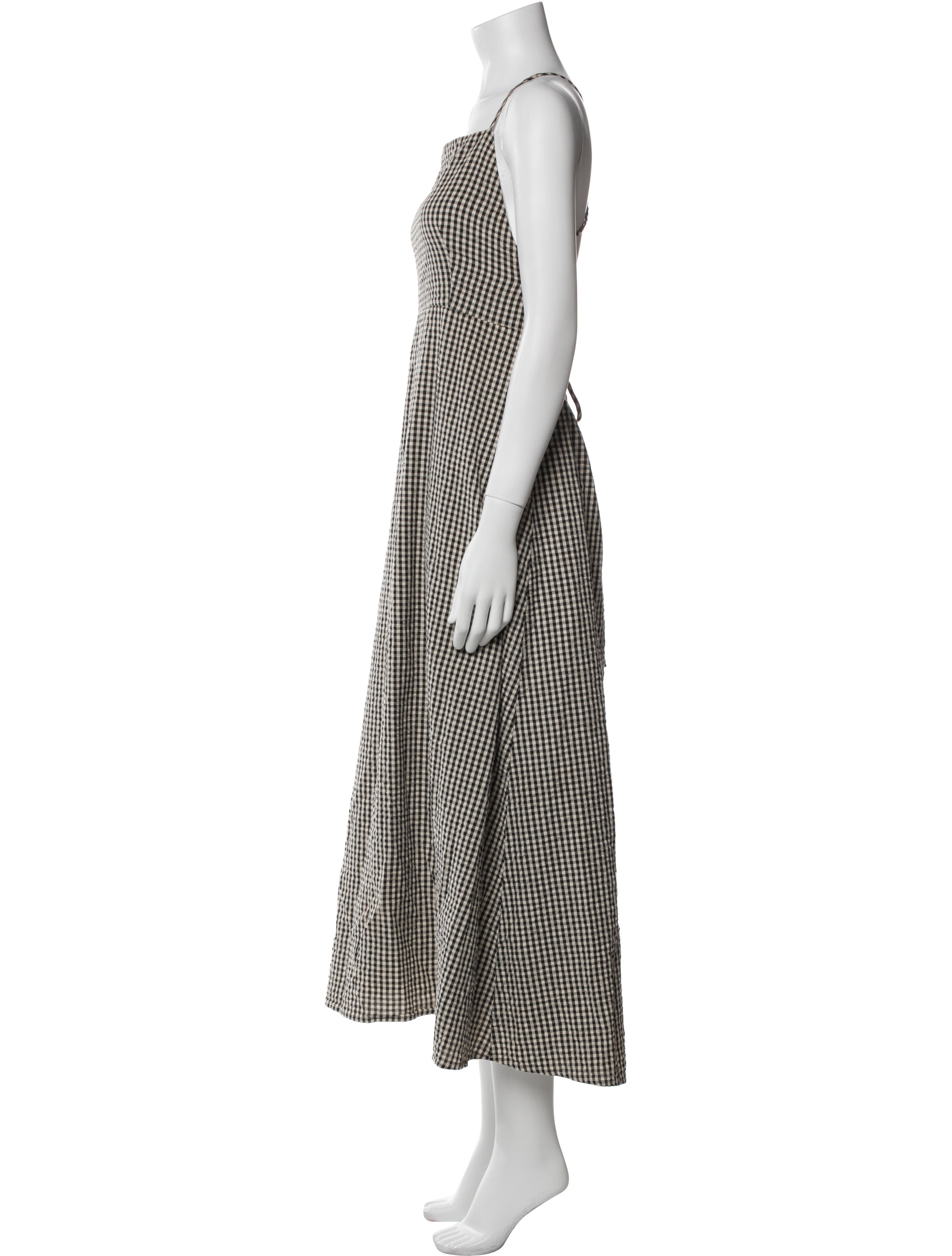 Posse Plaid Print Long Dress