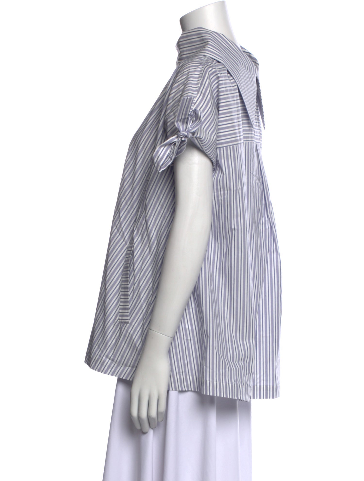Posse Striped Mock Neck Top