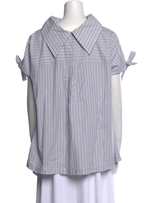 Posse Striped Mock Neck Top