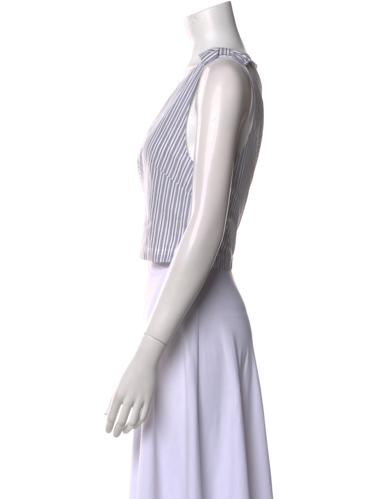 Posse Striped Bateau Neckline Crop Top w/ Tags