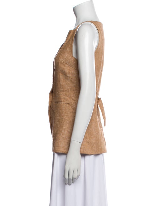 Posse Linen Square Neckline Top