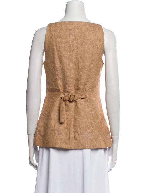 Posse Linen Square Neckline Top