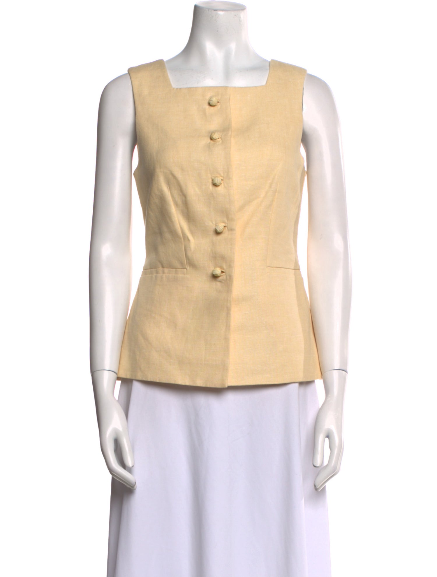 Posse Linen Square Neckline Top w/ Tags