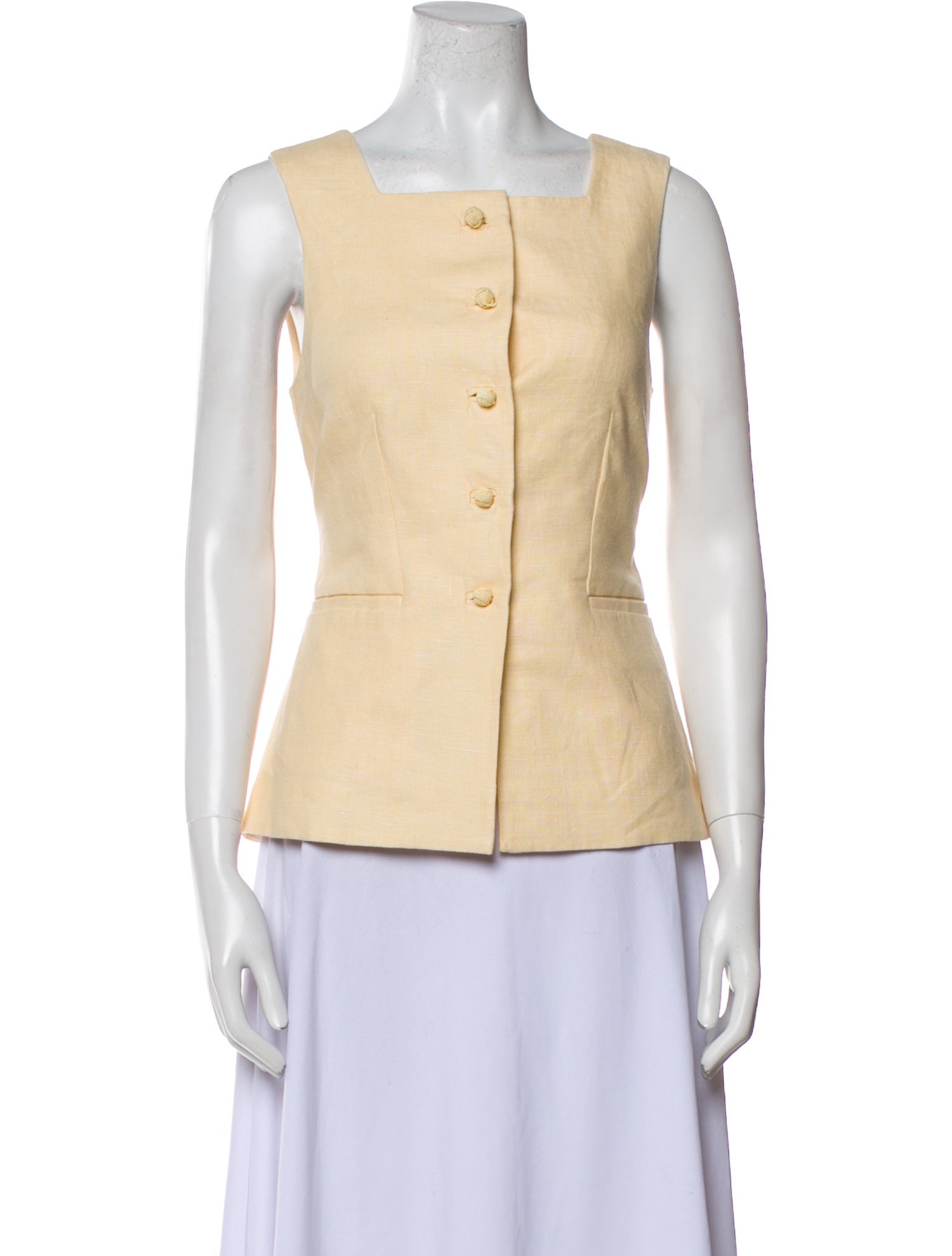 Posse Linen Square Neckline Top w/ Tags