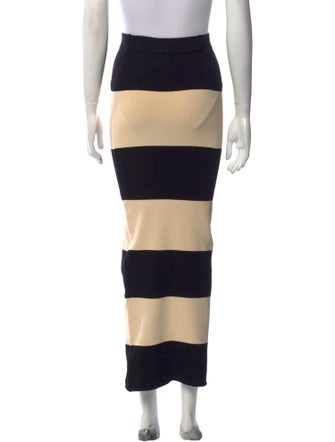 Posse Striped Midi Length Skirt