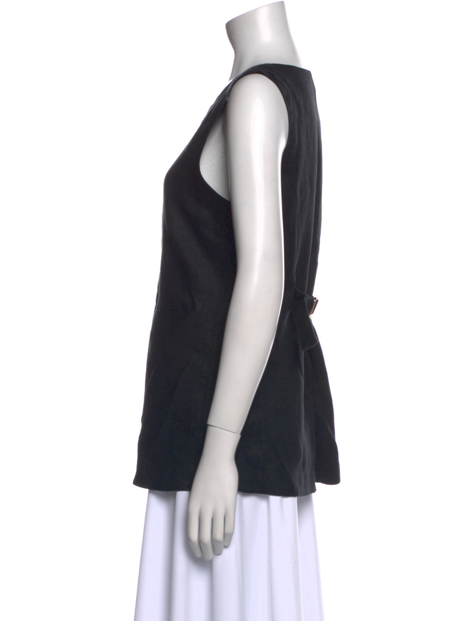 Posse Linen Square Neckline Top