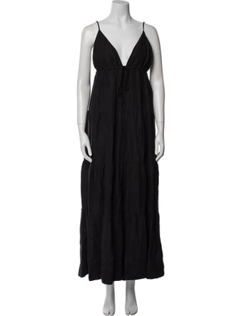 Posse V-Neck Long Dress