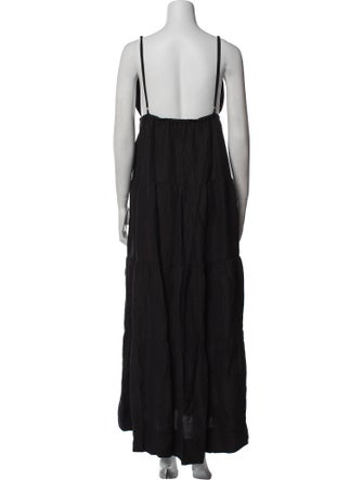 Posse V-Neck Long Dress