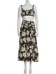 Posse Floral Print Ruffle Embellishment Skirt Set