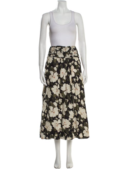 Posse Floral Print Ruffle Embellishment Skirt Set